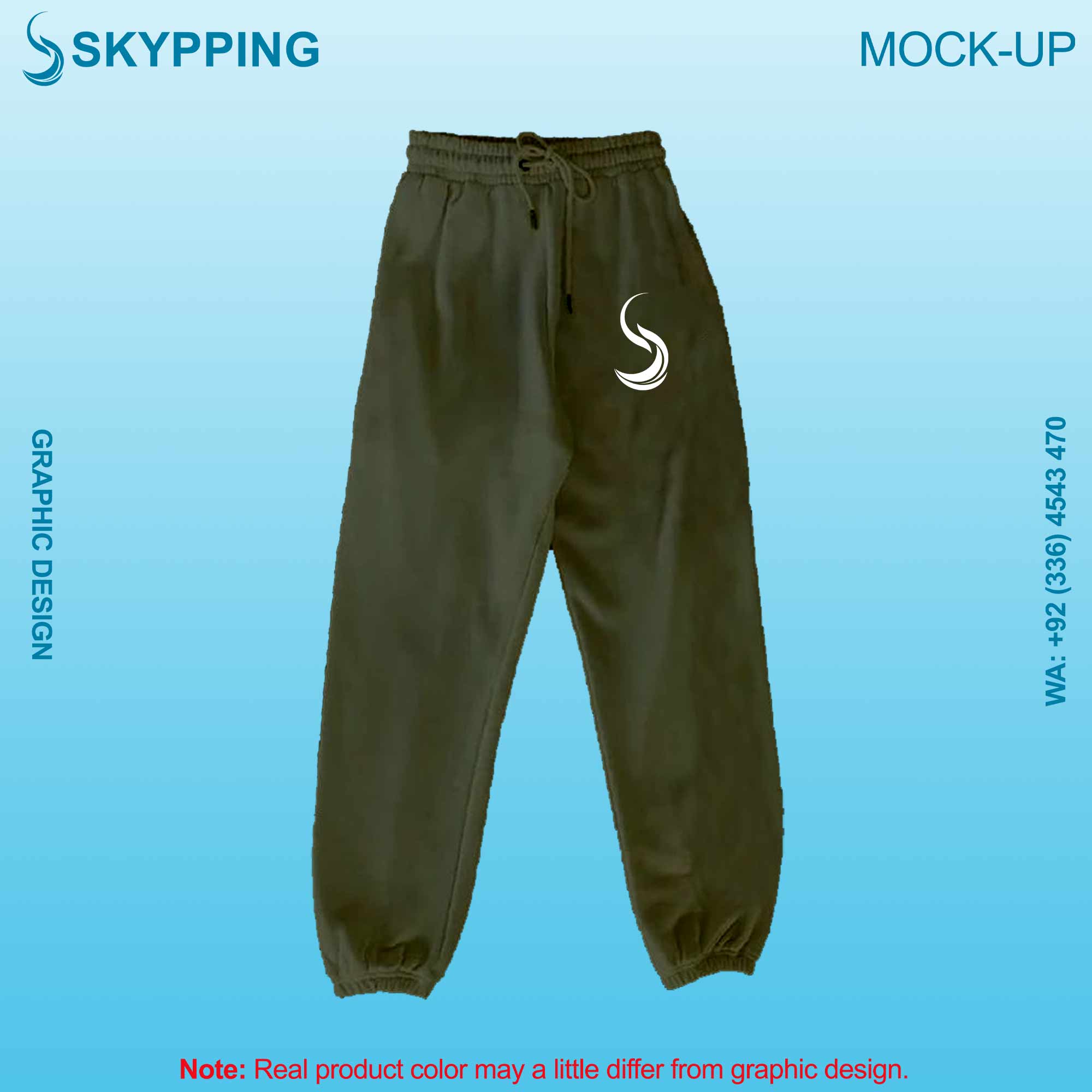 Sweatpant with Side Pocket and Closed Bottom